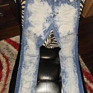 Stitches & Rivets Blue Acid Wash Men's Jeans